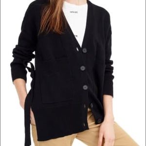 J Crew Slouchy Cardigan with Side Ties